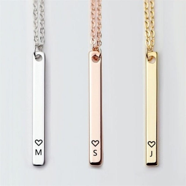 Letter pendant necklace