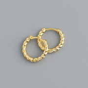 Simple Button Pattern Twist Female Earrings Temperament Earring Earrings