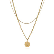 Fashion Double-layered Letter Necklace