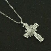 Cross Style Pendant Necklace