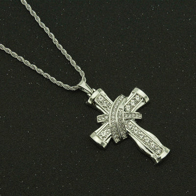 Cross Style Pendant Necklace