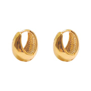 Small Circle Water Drop Earring Buckle For A Cool Breeze