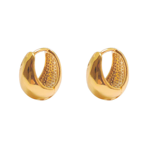 Small Circle Water Drop Earring Buckle For A Cool Breeze