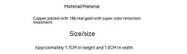 Small Circle Water Drop Earring Buckle For A Cool Breeze