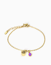 Twelve Birthstone Round Bracelets