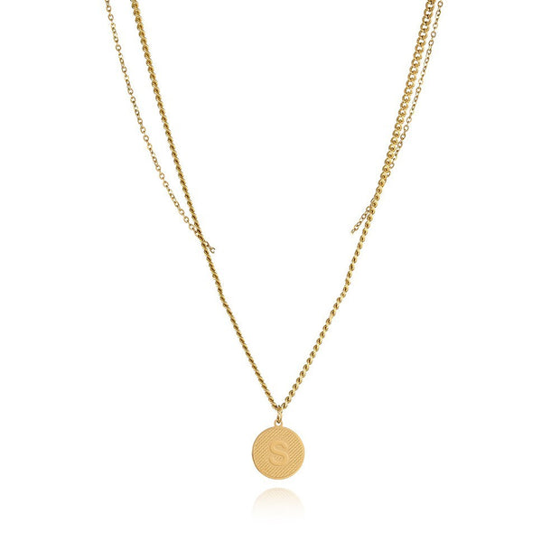 Fashion Double-layered Letter Necklace