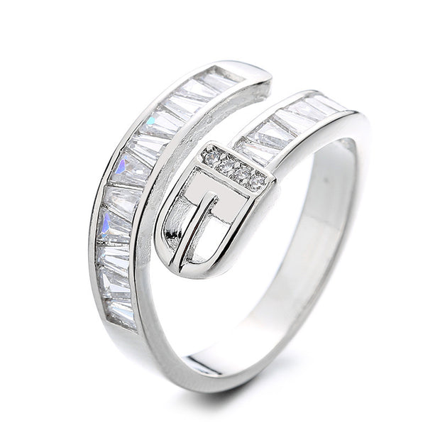 Fashion Jewelry Personalized Belt Buckle Ring Female