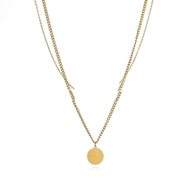 Fashion Double-layered Letter Necklace