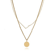 Fashion Double-layered Letter Necklace