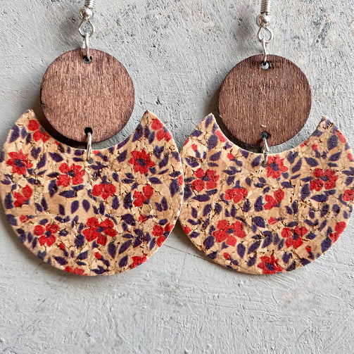 Bohemian Earring Floral Print Earrings