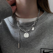 Fashion Short Double Layered Necklace