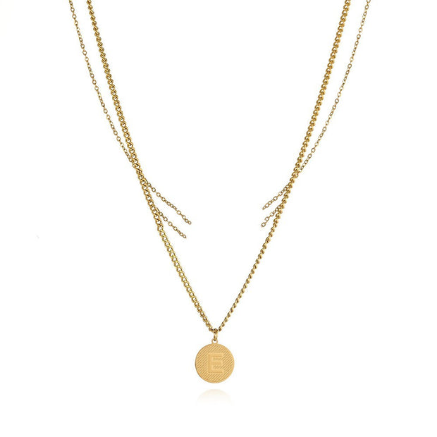Fashion Double-layered Letter Necklace
