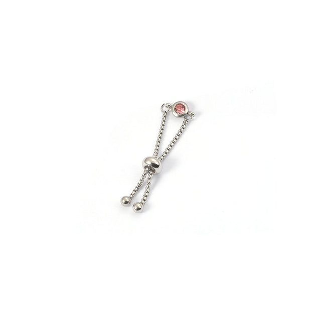 Stainless Steel Adjustable Birthstone Ring Fashion