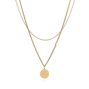 Fashion Double-layered Letter Necklace