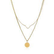 Fashion Double-layered Letter Necklace